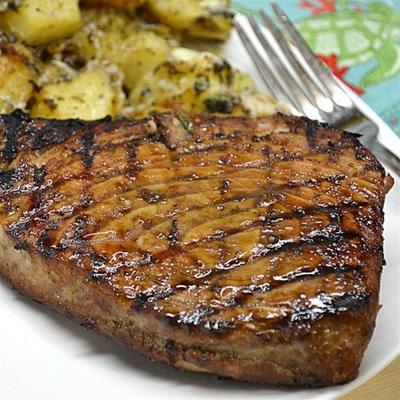 gemarineerde tonijnsteak