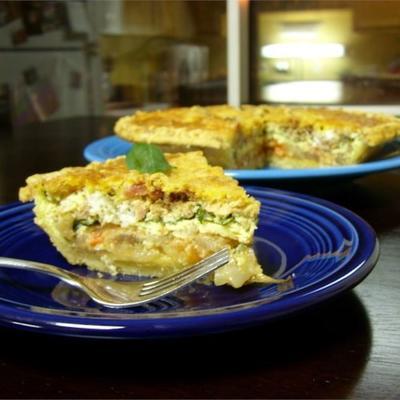 tomaat en basilicum quiche