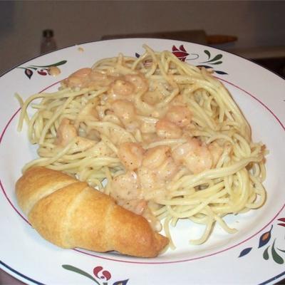 romige cajun garnalen pasta