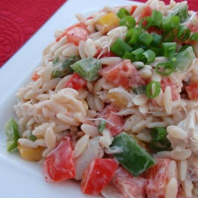 krab en orzo salade