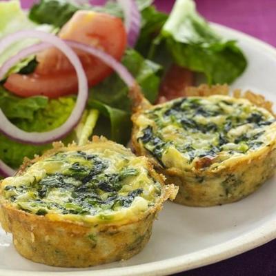 spinazie en spaghetti squash quiche