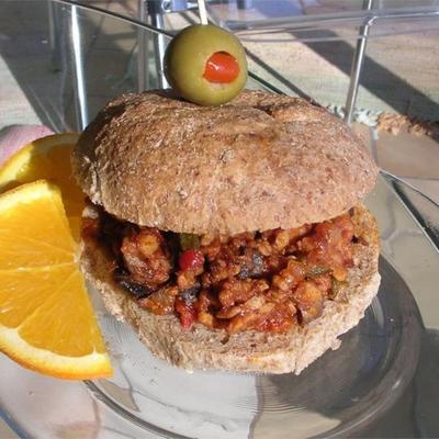 barbeque tempeh sandwiches