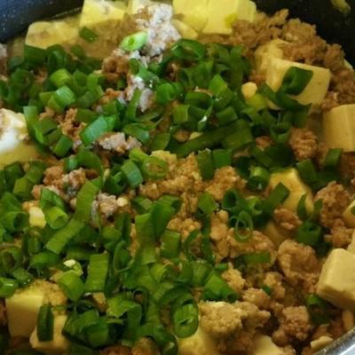 tofu met varkensvlees en miso
