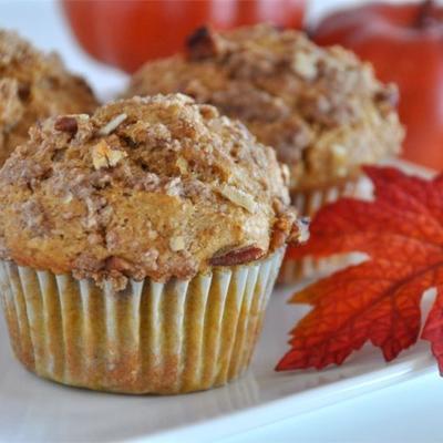 volkoren pompoen-appelmoes-muffins