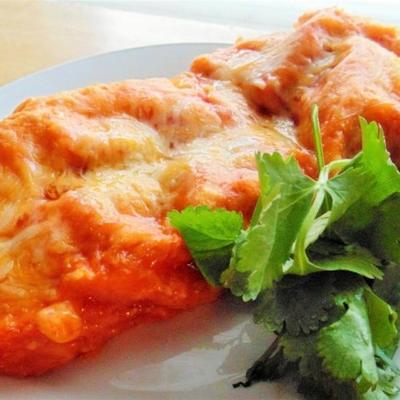 krab en paddestoel enchiladas