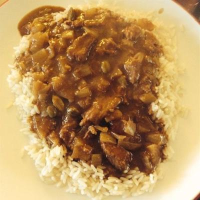 gember beef curry (slow cooker versie)