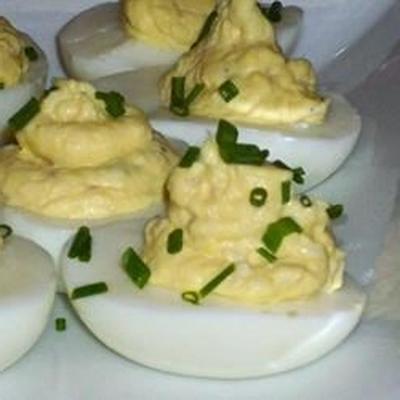 robey's blue crab deviled eggs