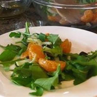 rucola salade met citrusvinaigrette