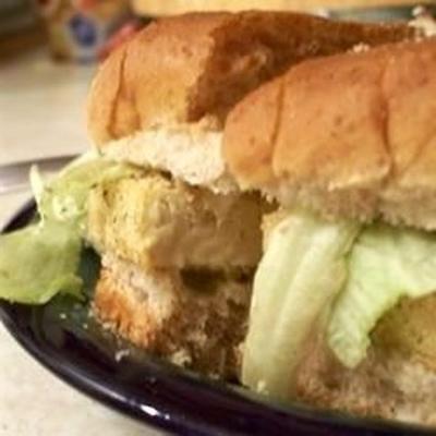 tofu 'vis' filet sandwiches