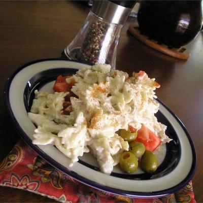 eenvoudige ranch kip macaroni salade