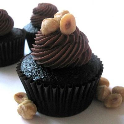 hazelnoottruffel cupcakes