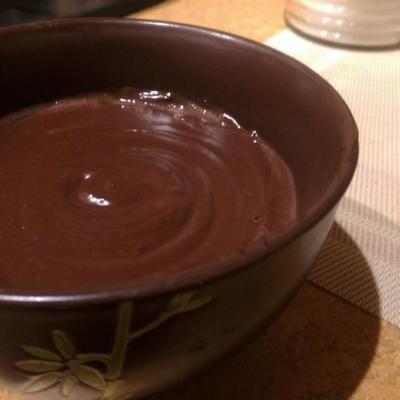 haastige chocoladepudding
