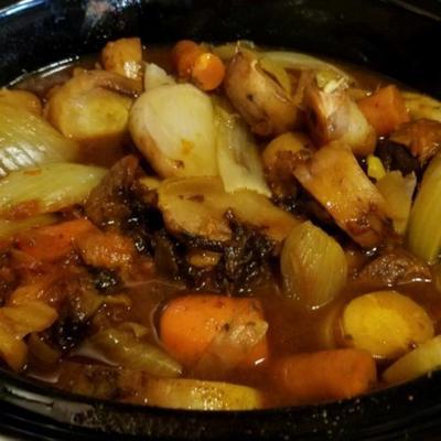 slow cooker root vegetable tagine