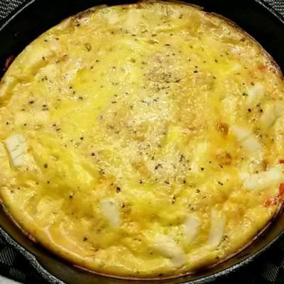 Frittata van gerookte zalm