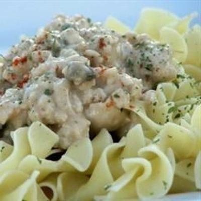 lazygirl's gemalen kalkoen stroganoff