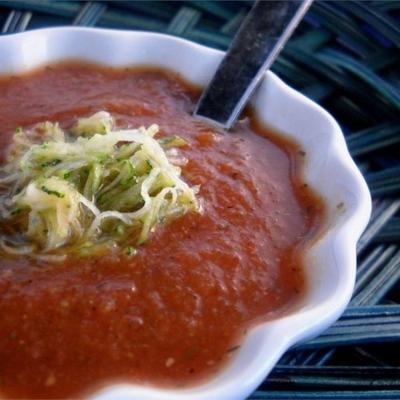 verse tomaten courgette soep