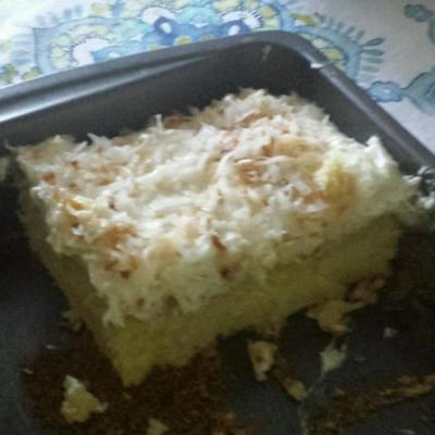 geroosterde kokosroom cake