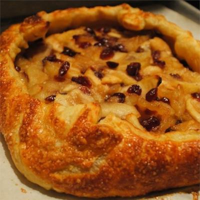 appel-cranberry crostada