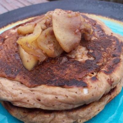 havermout en appelmoes pannenkoeken