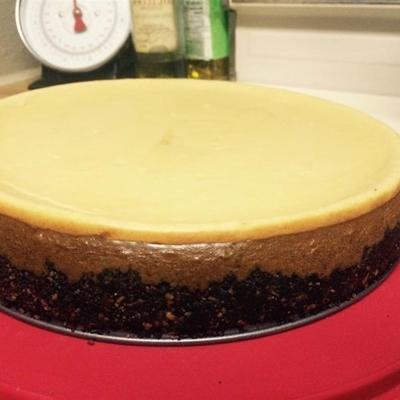 suikervrije mokka-cheesecake