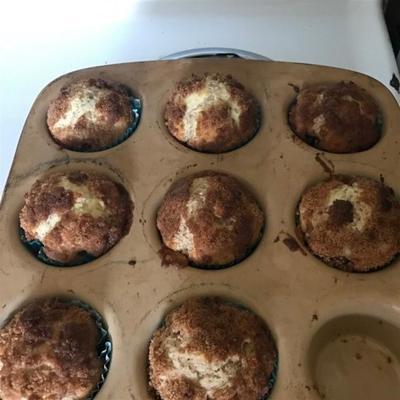 met streusel bedekte muffins