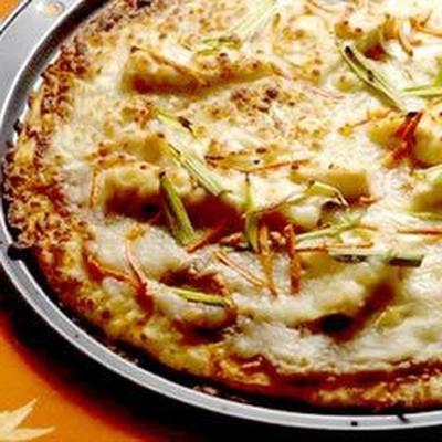 Gastronomische Thaise kip pizza