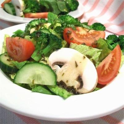 basilicum dressing van de vinaigrette