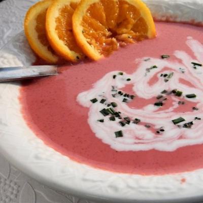 Chilled Orange Borscht