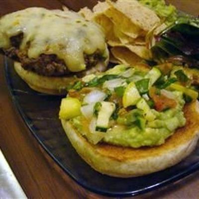 guacamole cilantro lime cheeseburger