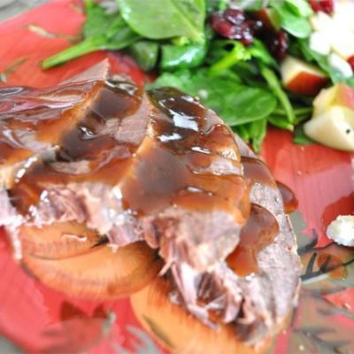 slow cooker appelgeurig wildbraadstuk