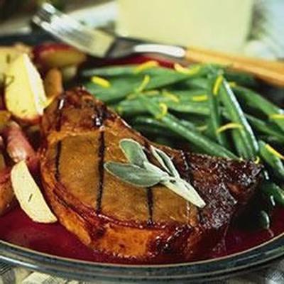 gegrilde sherry pork chops