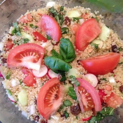 tomaat-munt quinoa salade