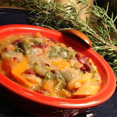 Italiaanse ribollita (groente- en broodsoep)