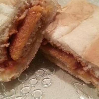 gemakkelijke kip parmezaan sandwich