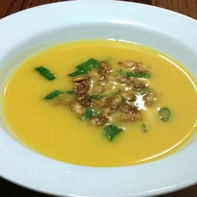 butternut squash-sweet potato ginger bisque