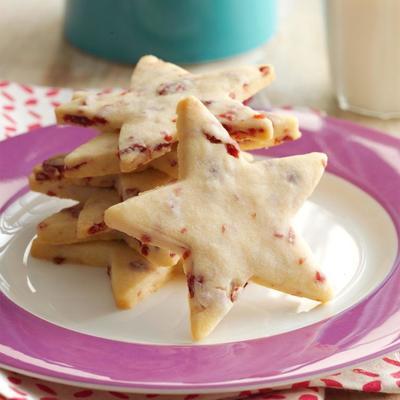 cranberry shortbread stars