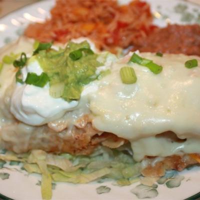 makkelijke witte kippenenchiladas