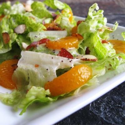 romaine en mandarijnensalade met maanzaaddressing