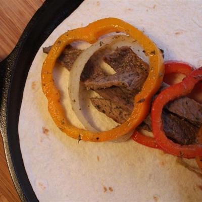 Fajitas in Mexicaanse stijl