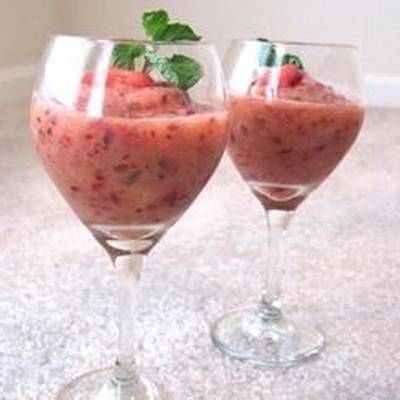 mint en fruit smoothie