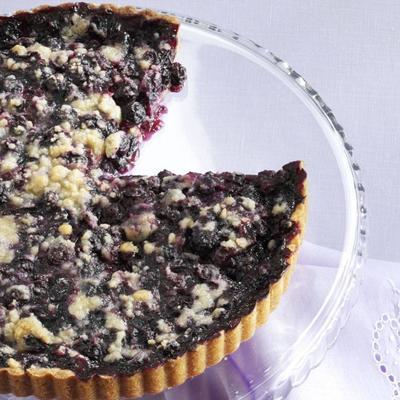 bosbessen gember mint cookie tart