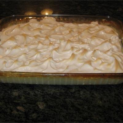 gebakken rijstpudding van oma met meringue