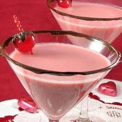 met chocolade bedekte kersen martini