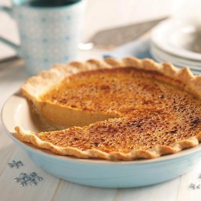 pompoen crème brulee taart
