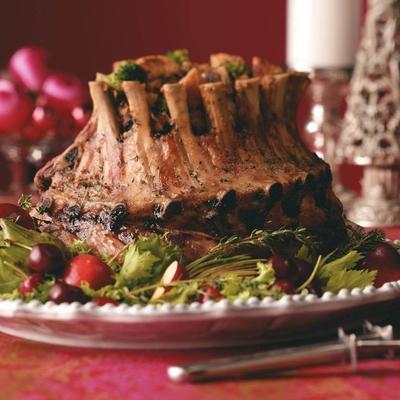 kroon gebraden met broccoli paddestoel vulling