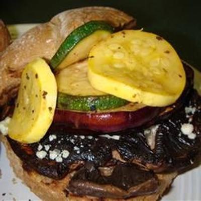 gegrilde veggie-portobello champignonburgers