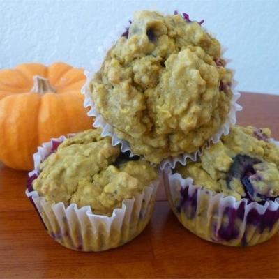 blueberry pompoen muffins