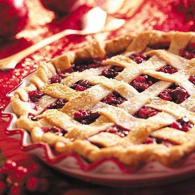 cran-raspberry taart