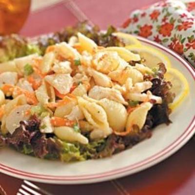 krab vlees pasta salade