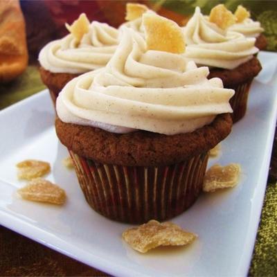 pompoen gember cupcakes